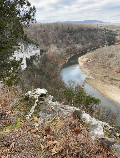 Bluff overlooking the Buffalo River.