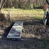 An improvised bridge provides access to Strahan Trace and Bauer Trail from the intersection of N. Eldridge Parkway and War Memorial.  Parking is available in Bear Creek Park.