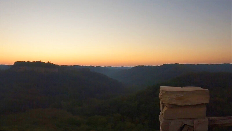 View from the end of Chimney Top trail.