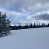 View towards distant Wallowa Mountains from Prairie Loop Trail.