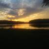 Sunset at Lake Devin.