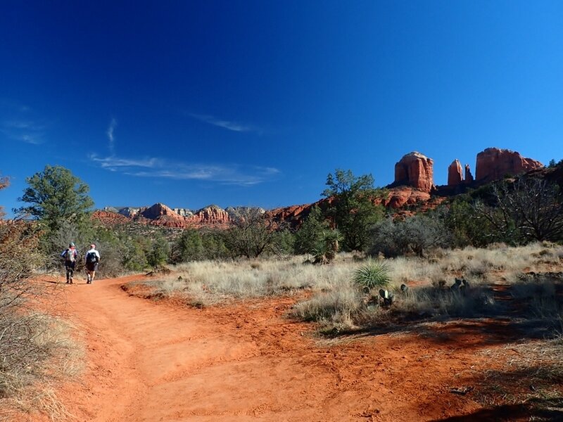 Toward Cathedral Rock on the Baldwin Trail.