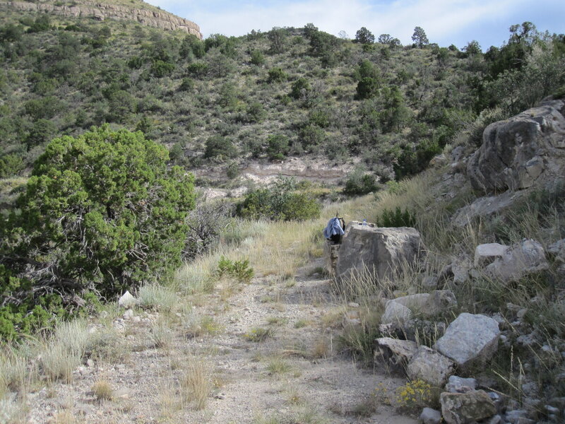 The old Box Canyon road up to High Rolls...