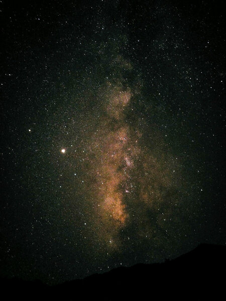 Night sky near Chisos Basin in Big Bend.