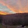 Sunset from the dam at Tucker Lake.