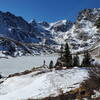 Lake Isabelle lies hidden in a high, isolated bowl-shaped basin at the top of the South St. Vrain drainage in the Brainard Lake Recreation Area.