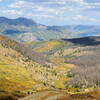 Colorado trail looking into the valley of the old Carson townsite.