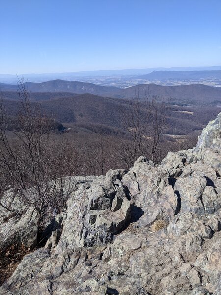 View from Hightop Summit area along the AT