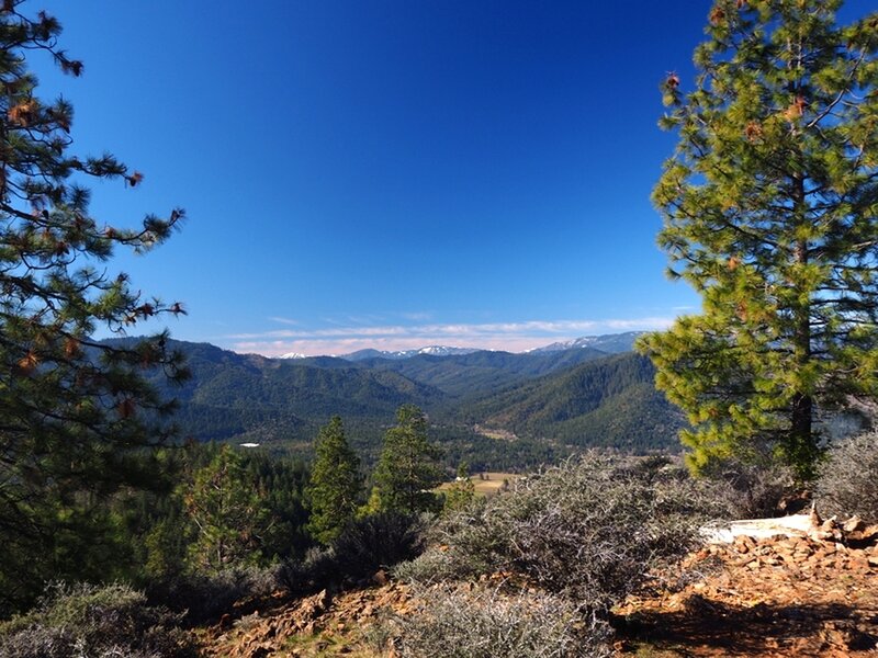 Looking west toward the Siskiyou Crest from Bolt Mountain.