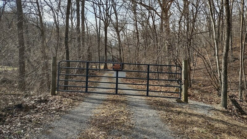 Gate on the way to the end of the trail.