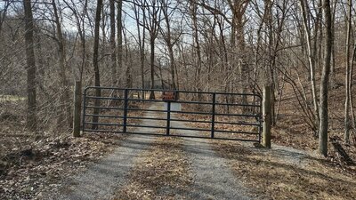 Gate on the way to the end of the trail.