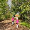 Multi-use path along the Hoosick River Greenway.