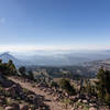 Smoke from the Dixie Fire blanketing the southern part of Lassen Volcanic National Park