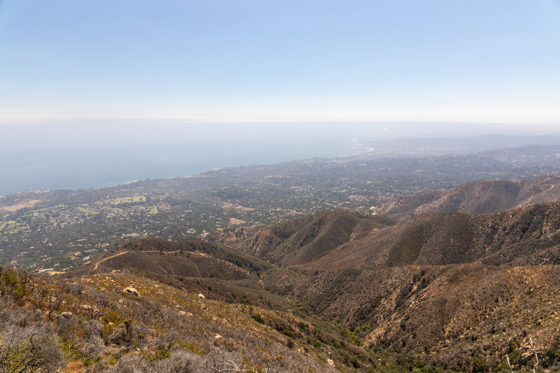 Montecito and Santa Barbara from above