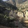 Above the Deep Creek Hot Springs.