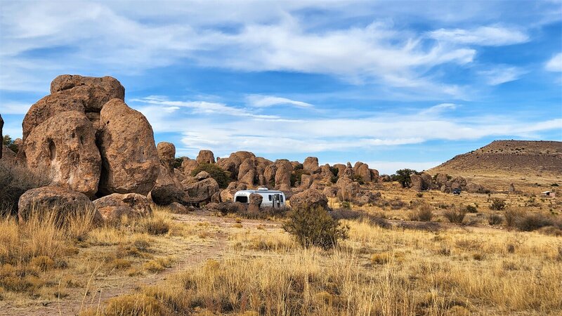 View from the camping area