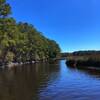 Awendaw Creek view from the canoe launch dock