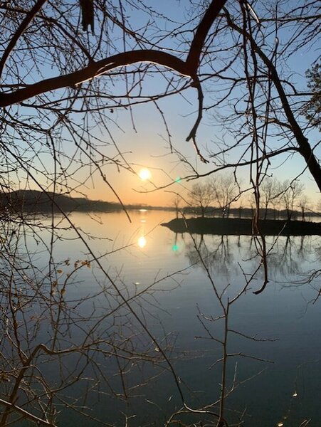 View of the Arkansas River from the Cadron Settlement Trail.