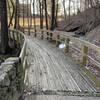 The bridge crossing over to the Cadron Settlement Trail.