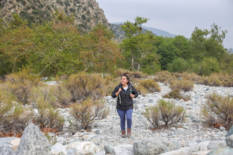 Set at the eastern edge of the San Gabriel Mountains, the trail to Bonita Falls is a short distance from the metropolitan Southern California area but feels much more distant.