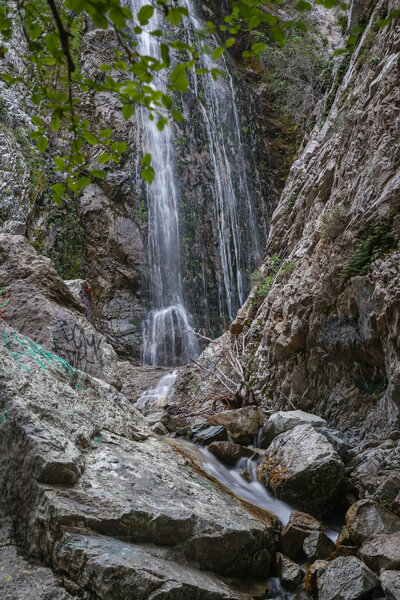 Reaching the base of Bonita Falls following a 1 mile hike with 350' in elevation gain.