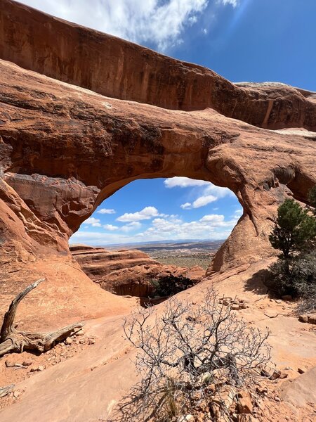 Looking east through Partition Arch