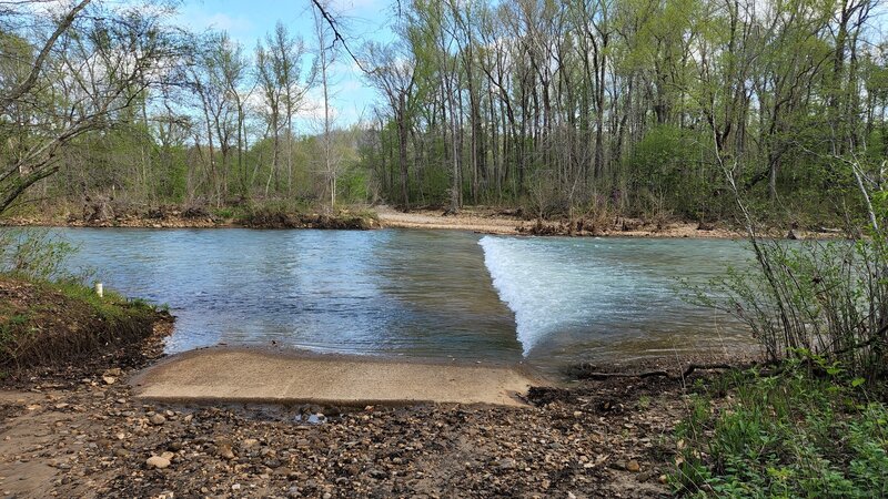 Cement river crossing near Erbie Camp ground