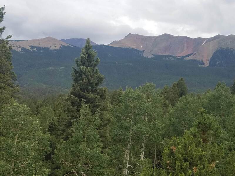 Views of Pikes Peak from the trail