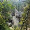 Cool rock formations along the trail.