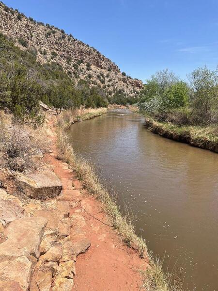 Pecos River on the River Trail at Villanueva State Park