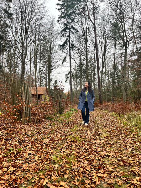 Hiking though Svaty Linhart in Karlovy Vary, Czech Republic.