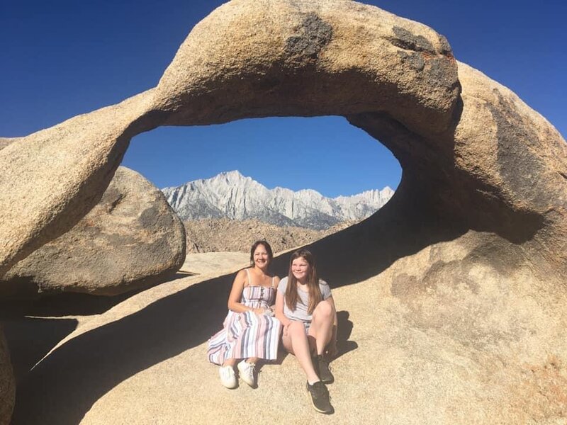 Möbius Arch in the Alabama Hills. Mt. Whitney in the background.