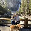 Lower Yosemite Falls. Dogs are allowed on this trail, and Owen absolutely loved it!