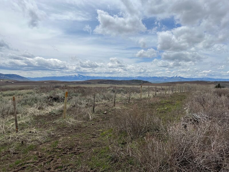 A stunning view of the Deep Creek Mountains from the Scout Mountain Road.