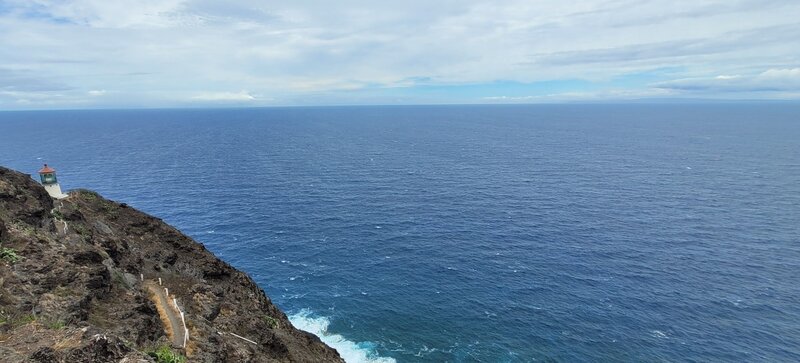 Trail that leads down to the lighthouse.