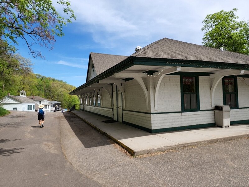 The former Saint Paul & Duluth Railroad depot in Taylors Falls