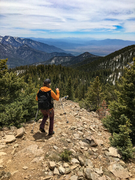 Descent from Lobo Peak