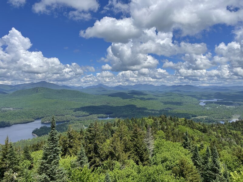 On tower facing north (Rich Lake).