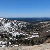 Looking west from the top of the pass.