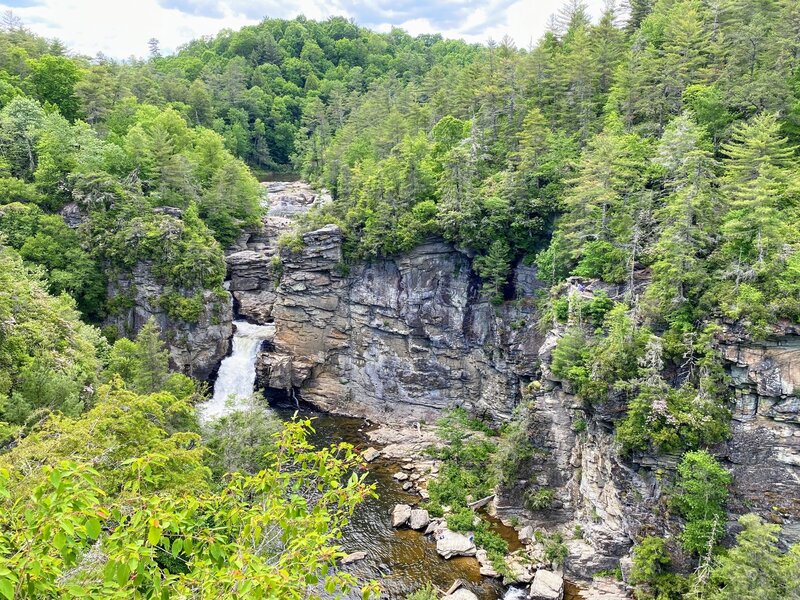 Classic view of Linville Falls from Erwin's