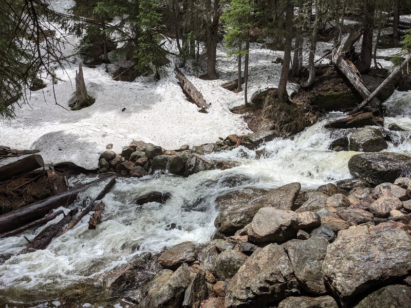 Creek crossing in early June