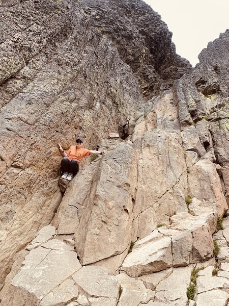 Descending pilot rock