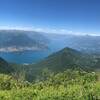 View of Como lake from Monte San Primo