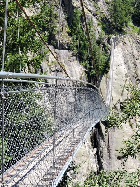 The Aspi Titter Suspension bridge - 160 meters long, opened in 2016
