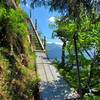 An example of some stairs and ramps on the ascent from the bridge.