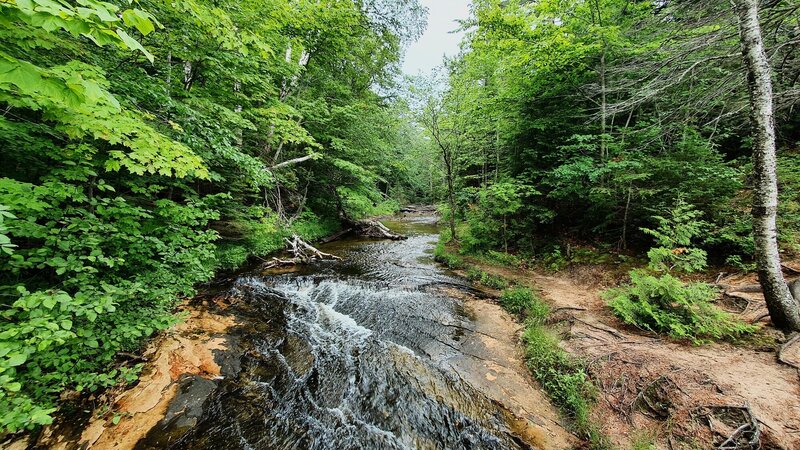 River flowing into Lake Superior (located behind photographer) on the ...