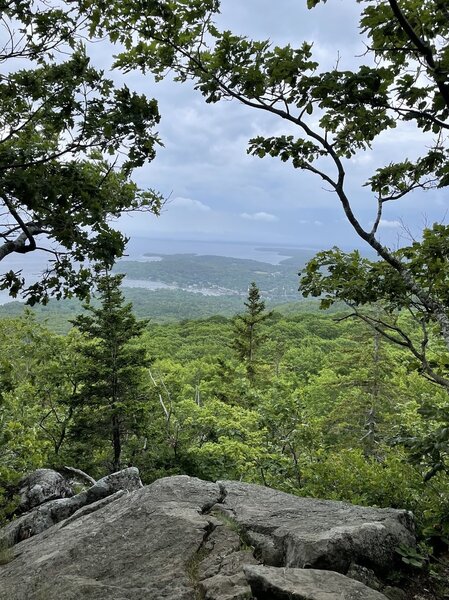 Camden Maine in distance