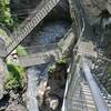 Wonderful system of ramps and stairs to get up close to the waterfall!  Thanks volunteer trail builders...