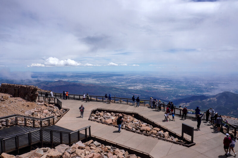 The view from Pikes Peak summit