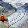 The amazing view from the Eiggishorn summit.